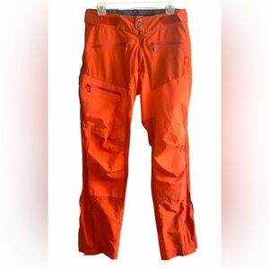 Norrona Men's Fjørå Flex 1 Mountain Bike Pants in Orange Size S 30 x 30